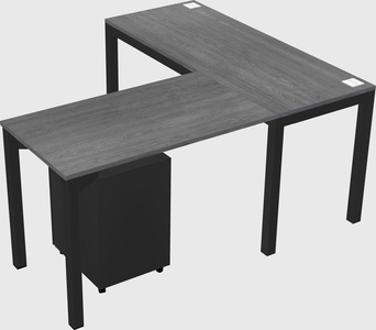 L-shaped desk