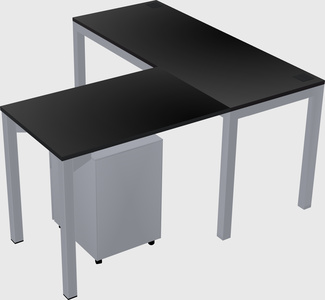 L-shaped desk