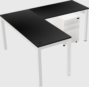 L-shaped desk