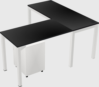 L-shaped desk