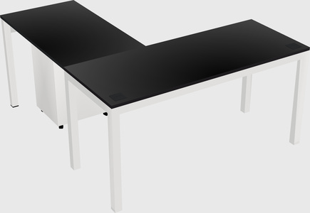 L-shaped desk