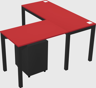L-shaped desk