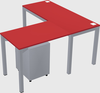L-shaped desk