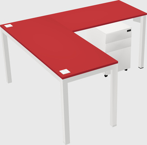 L-shaped desk