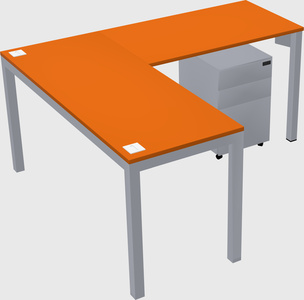 L-shaped desk