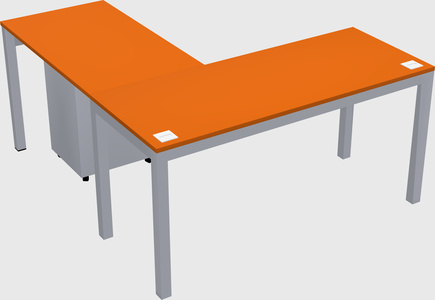 L-shaped desk