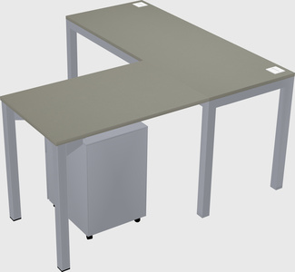 L-shaped desk