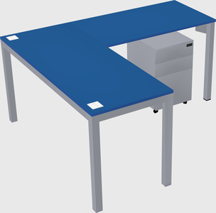 L-shaped desk