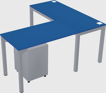 L-shaped desk