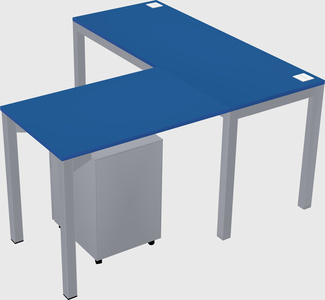 L-shaped desk