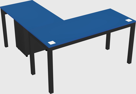 L-shaped desk