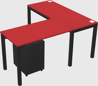 L-shaped desk