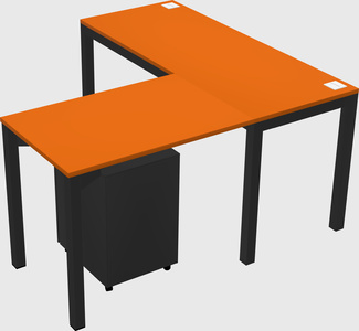 L-shaped desk