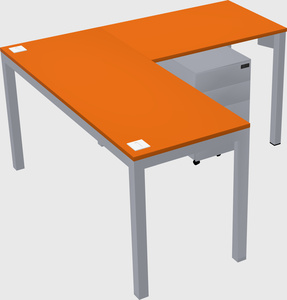 L-shaped desk