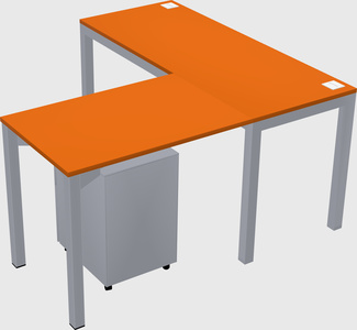 L-shaped desk