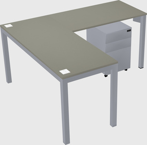 L-shaped desk