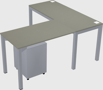 L-shaped desk