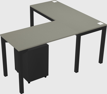 L-shaped desk