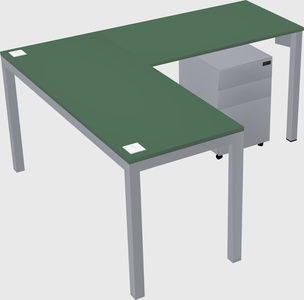L-shaped desk