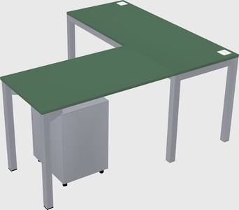 L-shaped desk