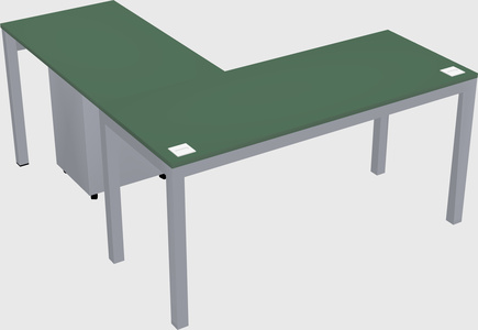 L-shaped desk
