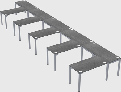 L-shaped desk