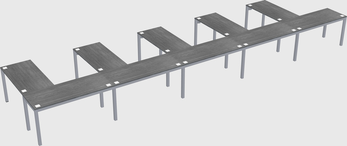 L-shaped desk