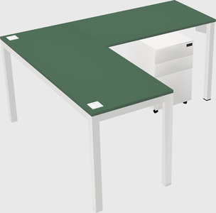 L-shaped desk