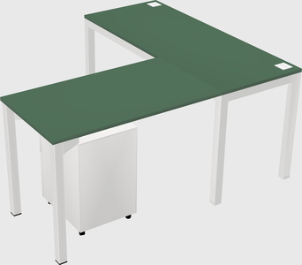L-shaped desk