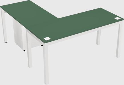 L-shaped desk