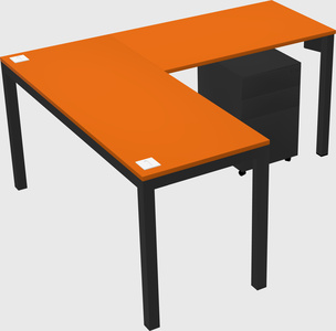 L-shaped desk