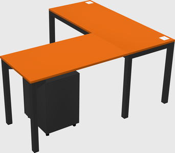 L-shaped desk