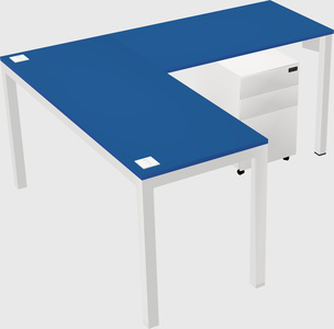 L-shaped desk
