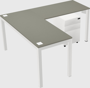 L-shaped desk