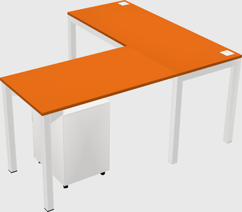 L-shaped desk
