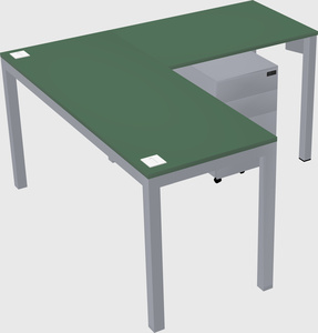 L-shaped desk