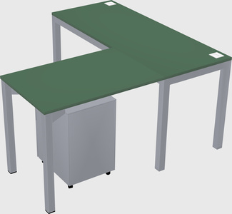 L-shaped desk