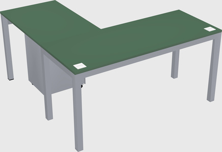 L-shaped desk
