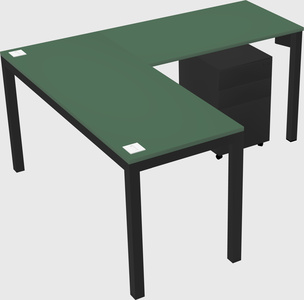 L-shaped desk