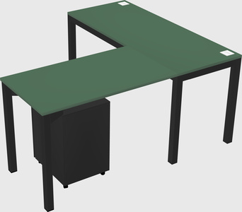 L-shaped desk