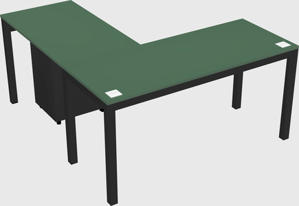 L-shaped desk