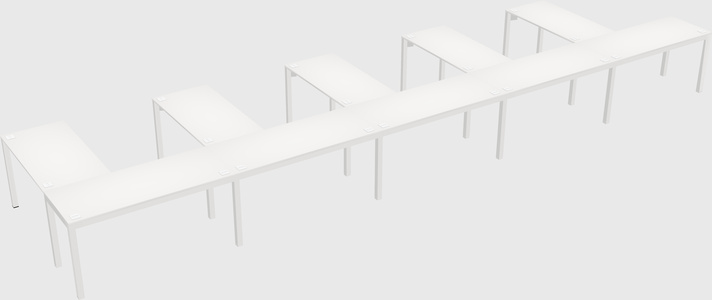 L-shaped desk