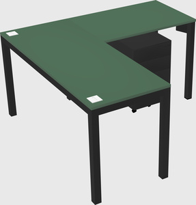 L-shaped desk