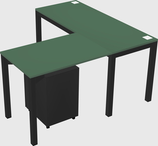 L-shaped desk