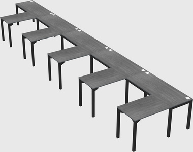L-shaped desk