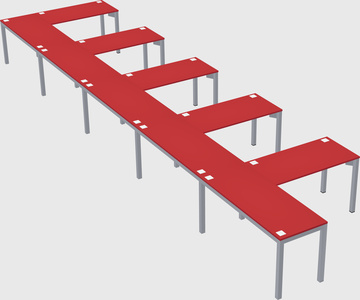 L-shaped desk