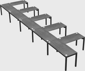 L-shaped desk