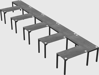 L-shaped desk