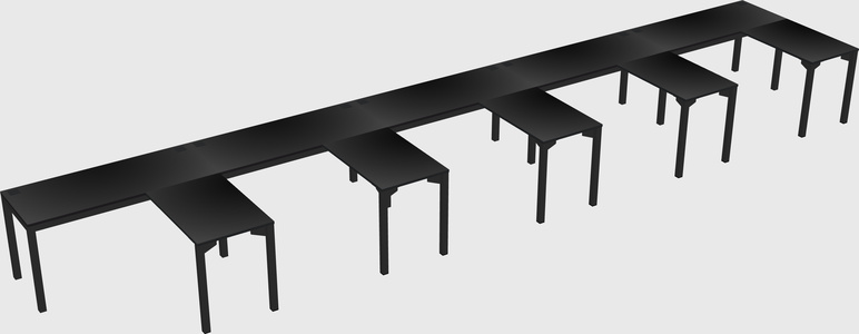 L-shaped desk