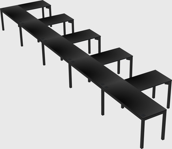 L-shaped desk